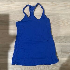 NWOT classic LuLuLemon racer back shirt / tank size 8 cobalt blue